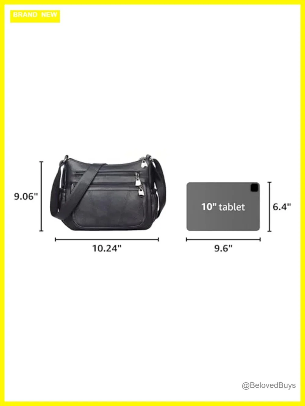 Women's Soft PU Leather Satchel Crossbody Bag Medium Roomy Handbag with